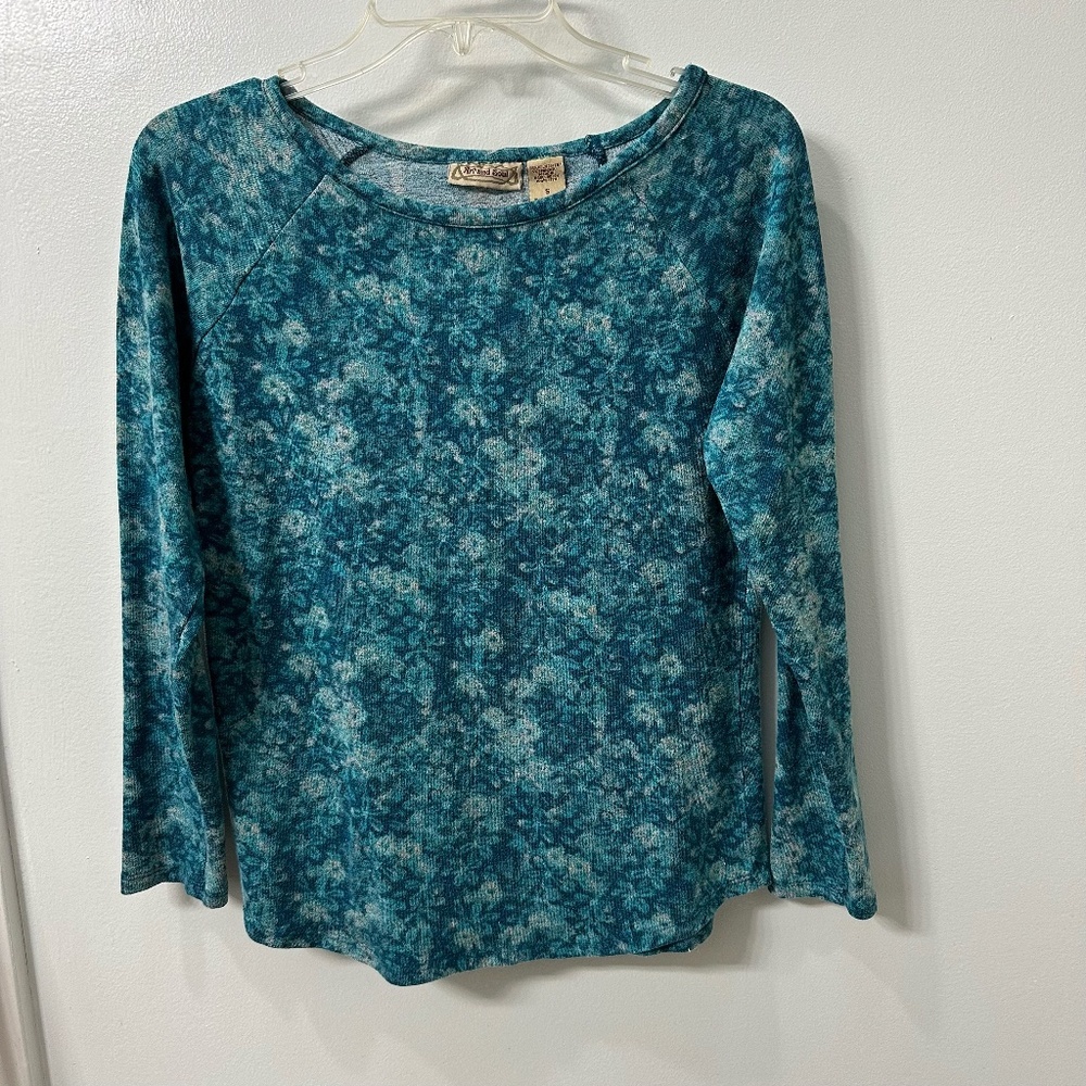 Art and Soul Knit Boatneck Long Sleeve Women's Top | Small